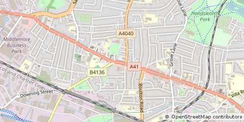 Map of Birmingham, West Midlands