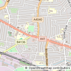 Map of Birmingham, West Midlands