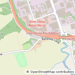 Map of Gateshead, Tyne and Wear