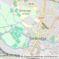 Map of Tonbridge, Kent