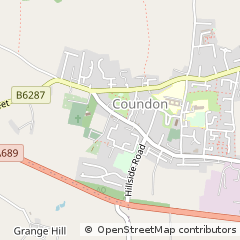 Map of Bishop Auckland, County Durham