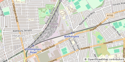 Map of Newcastle