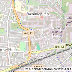Map of Swindon, Wiltshire