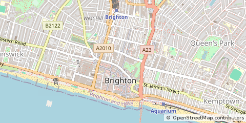 Map of Brighton, East Sussex