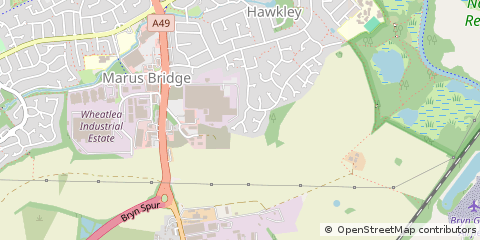 Map of Wigan