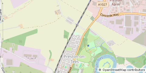 Map of Stockton on Tees, Cleveland