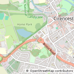 Map of Cirencester, Gloucestershire