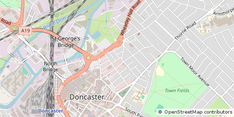 Map of Doncaster