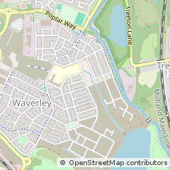 Map of Rotherham, South Yorkshire