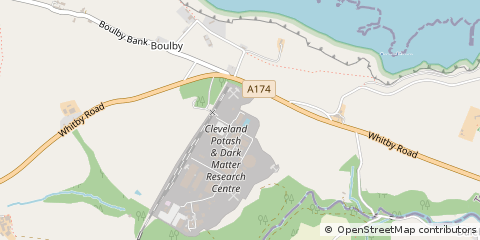 Map of Saltburn by the SEA, Cleveland