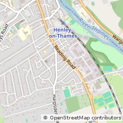 Map of Henley-on-Thames, Oxfordshire