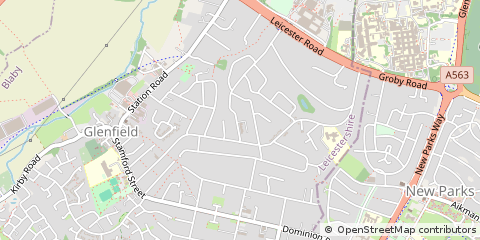 Map of Leicester