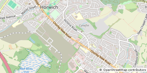 Map of Bolton, Lancashire
