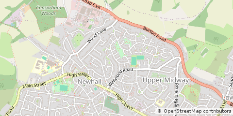Map of Swadlincote