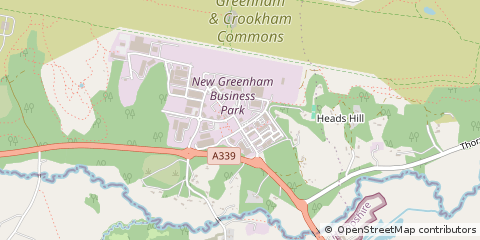 Map of Thatcham, Berkshire