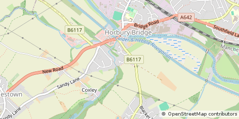 Map of Wakefield, West Yorkshire
