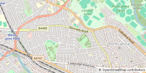 Map of Cardiff