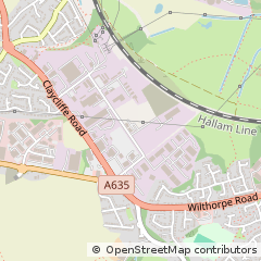 Map of Barnsley, South Yorkshire