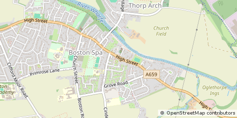 Map of Wetherby, West Yorkshire