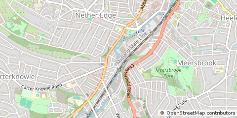 Map of Sheffield