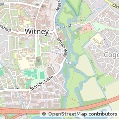 Map of Witney, Oxfordshire