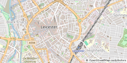 Map of Leicester