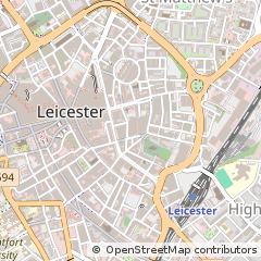 Map of Leicester