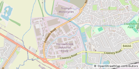 Map of Hinckley, Leicestershire