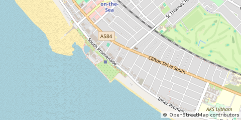 Map of Lytham ST. Annes, Lancashire
