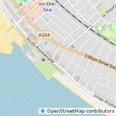 Map of Lytham ST. Annes, Lancashire