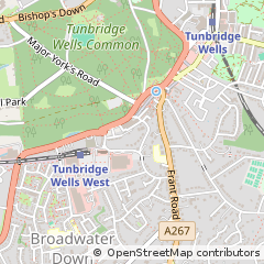 Map of Tunbridge Wells, Kent