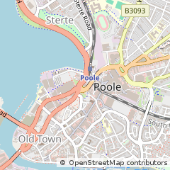 Map of Poole, Dorset