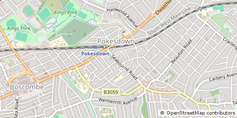 Map of Bournemouth