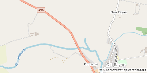 Map of OLD Rayne, Aberdeenshire