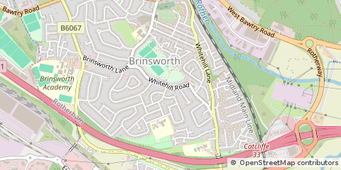 Map of Rotherham