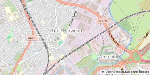 Map of Blackburn, Lancashire