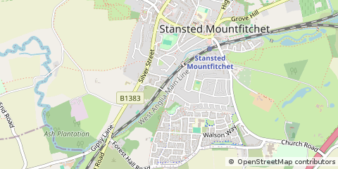 Map of Mountifitchet