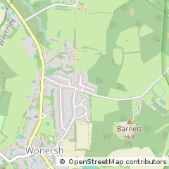 Map of Guildford, Surrey