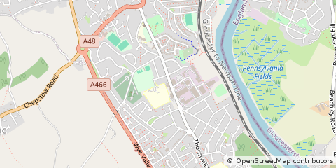 Map of Chepstow, Gwent