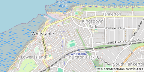 Map of Whitstable, Kent