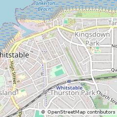 Map of Whitstable, Kent
