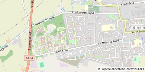 Map of Cottingham, East Yorkshire