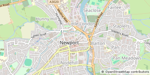 Map of Newport, Isle of Wight
