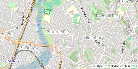 Map of Southampton