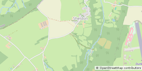 Map of Honiton, Devon