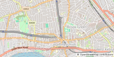 Map of Hammersmith, London