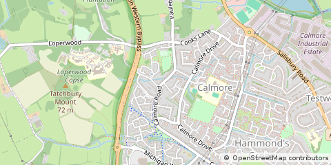 Map of Southampton, Hampshire