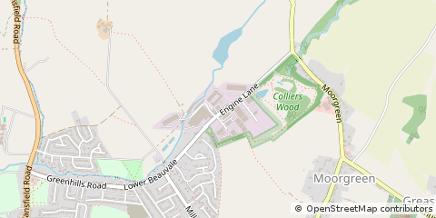 Map of Newthorpe, Nottinghamshire