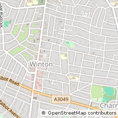 Map of Bournemouth, Dorset