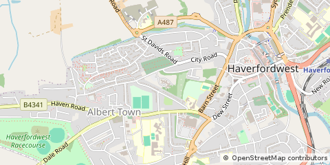 Map of Haverfordwest